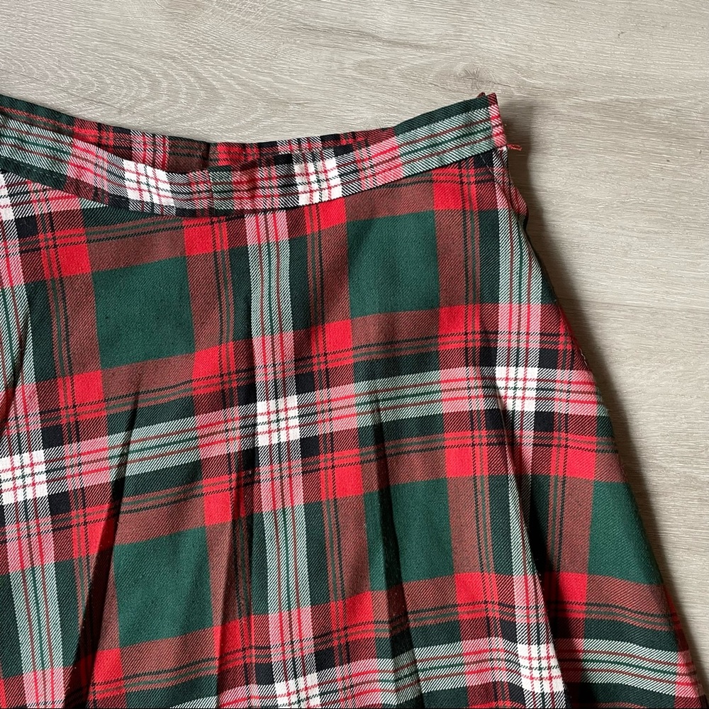 Vintage Christmas Plaid Skirt - Picture 2 of 2